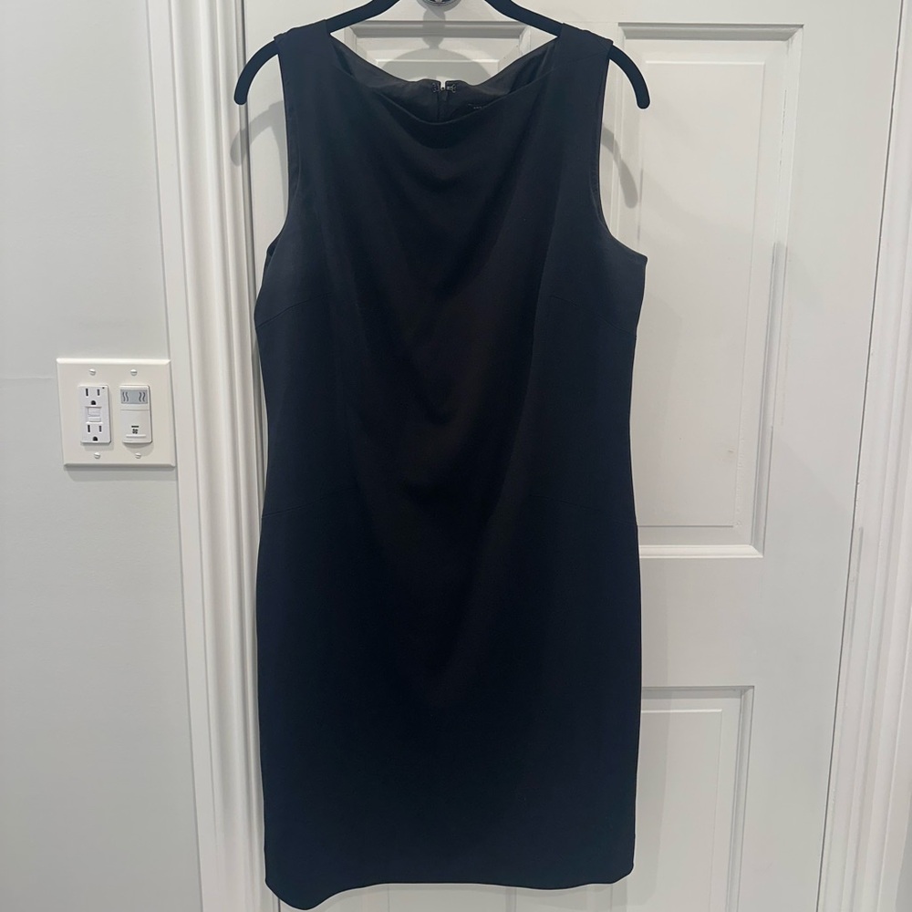 Ann Taylor Blue Sleeveless Sheath Dress